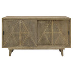 Buffet en bois massif de style Mid-Century Modern