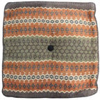 Pouf Kilim en Laine et Jute Fait Main