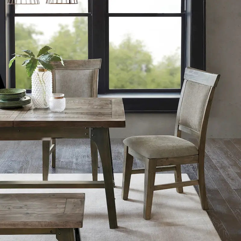 Chaise de salle à manger rembourrée, lot de 2