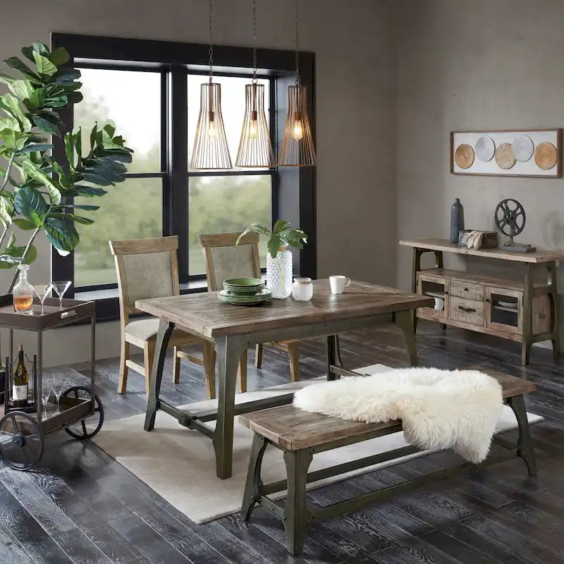 Chaise de salle à manger rembourrée, lot de 2