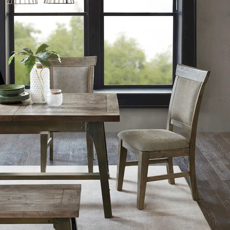 Chaise de salle à manger rembourrée, lot de 2