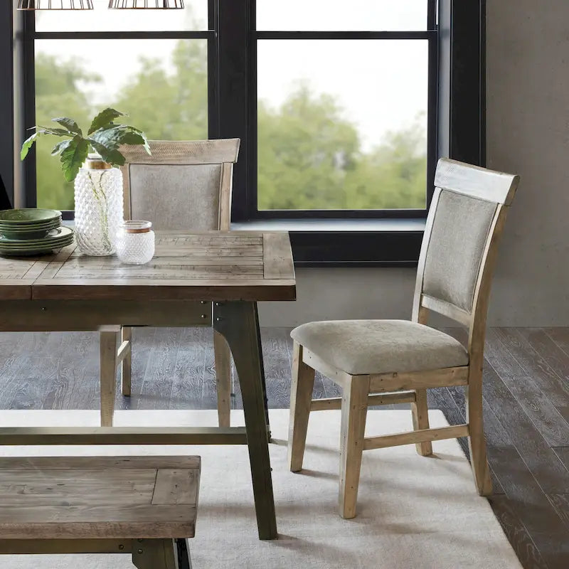 Chaise de salle à manger rembourrée, lot de 2