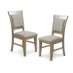 Chaise de salle à manger rembourrée, lot de 2