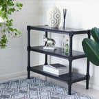 SAFAVIEH Olevia Console 3 étagères - 33,8 L x 13,8 P x 29,5 H - 34Lx14Px30H