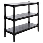 SAFAVIEH Olevia Console 3 étagères - 33,8 L x 13,8 P x 29,5 H - 34Lx14Px30H
