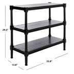SAFAVIEH Olevia Console 3 étagères - 33,8 L x 13,8 P x 29,5 H - 34Lx14Px30H