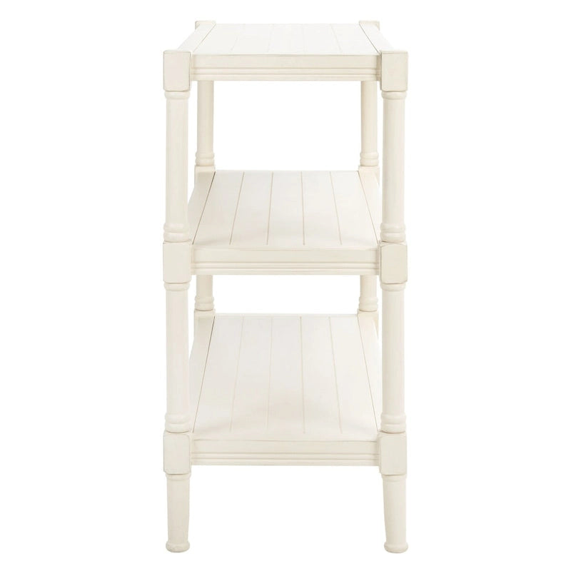 SAFAVIEH Olevia Console 3 étagères - 33,8 L x 13,8 P x 29,5 H - 34Lx14Px30H