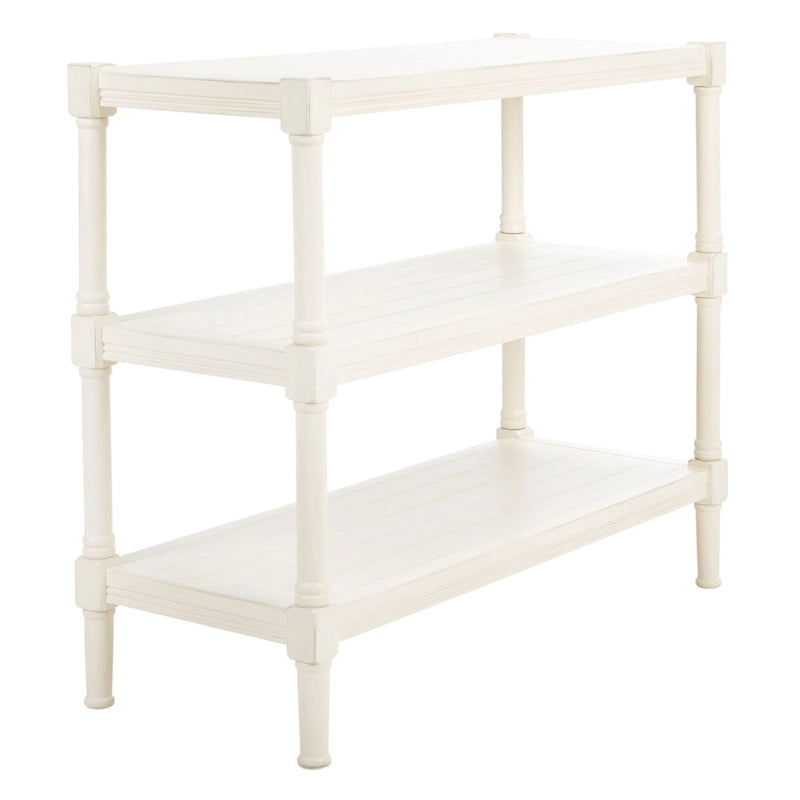SAFAVIEH Olevia Console 3 étagères - 33,8 L x 13,8 P x 29,5 H - 34Lx14Px30H