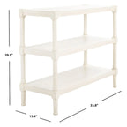 SAFAVIEH Olevia Console 3 étagères - 33,8 L x 13,8 P x 29,5 H - 34Lx14Px30H