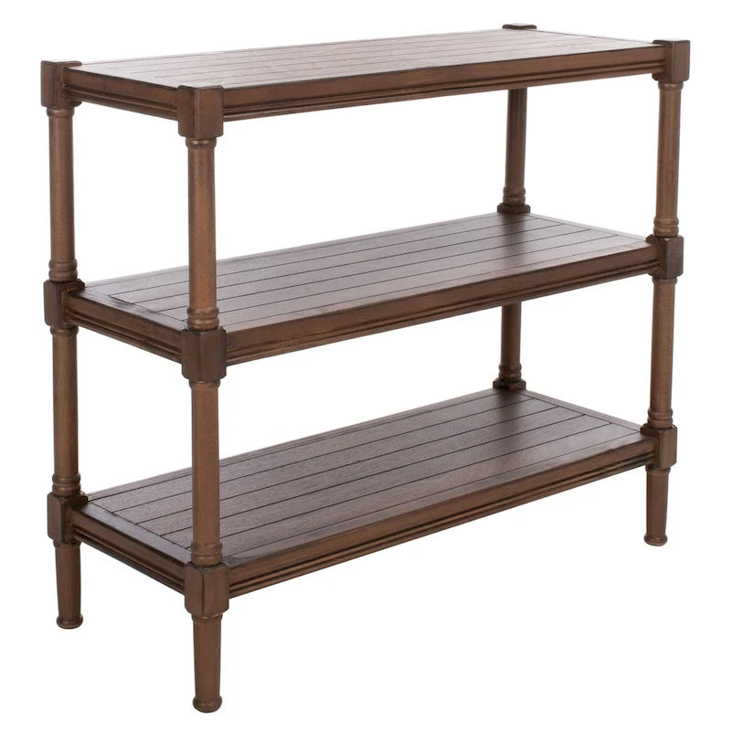 SAFAVIEH Olevia Console 3 étagères - 33,8 L x 13,8 P x 29,5 H - 34Lx14Px30H
