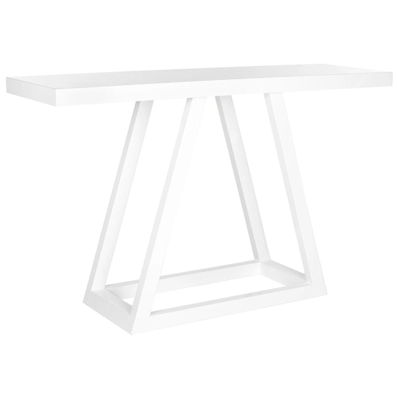 Console laquée blanche - 51 larg. x 16 prof. x 32 haut. pouces