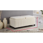 Banc Ottoman de Rangement Rembourré