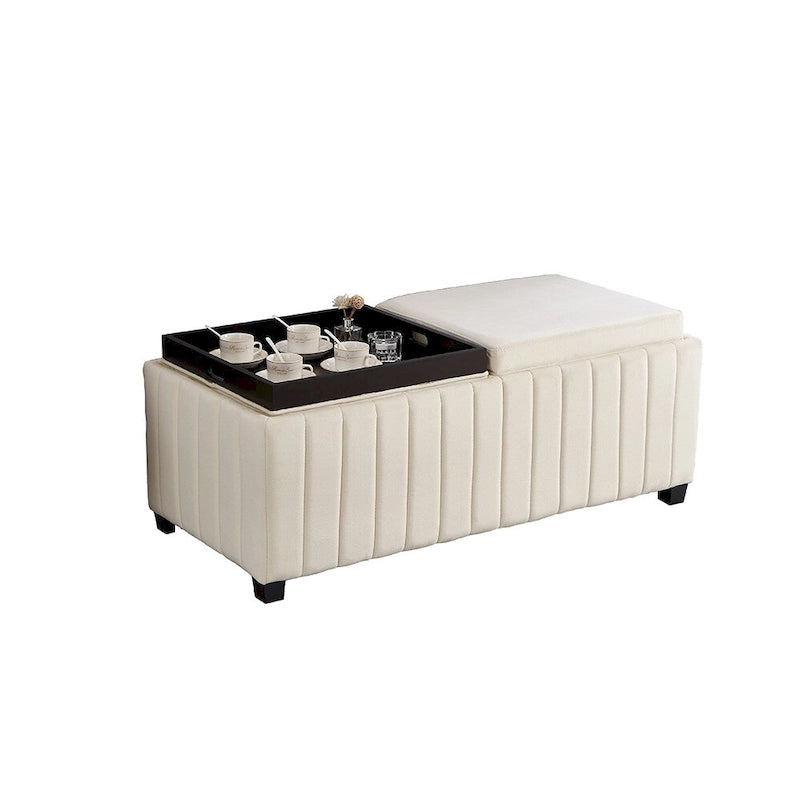 Banc Ottoman de Rangement Rembourré
