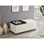 Banc Ottoman de Rangement Rembourré