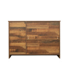 Buffet en bois avec 3 portes et 2 tiroirs