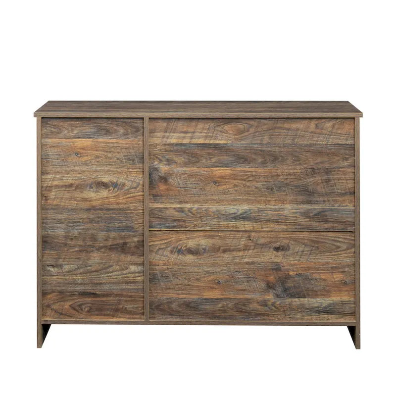 Buffet en bois avec 3 portes et 2 tiroirs