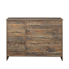 Buffet en bois avec 3 portes et 2 tiroirs
