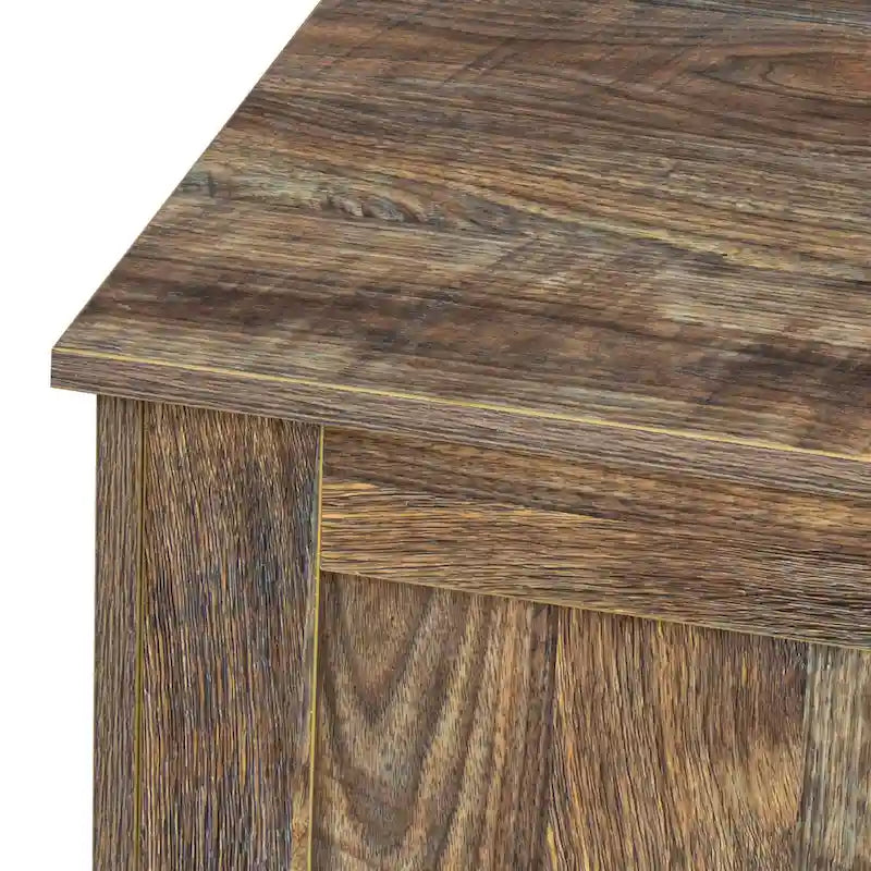 Buffet en bois avec 3 portes et 2 tiroirs