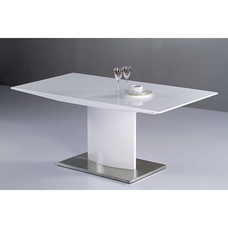 Table à manger extensible blanche