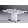 Table à manger extensible blanche