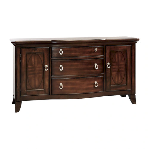 Buffet console avec tiroirs et placards