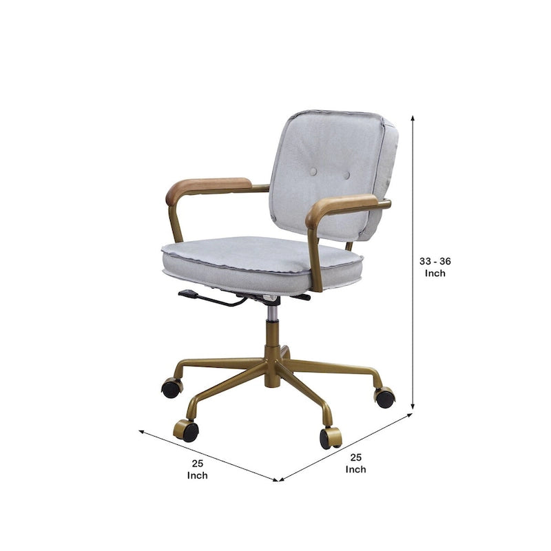 Fauteuil de bureau en similicuir avec siège réglable