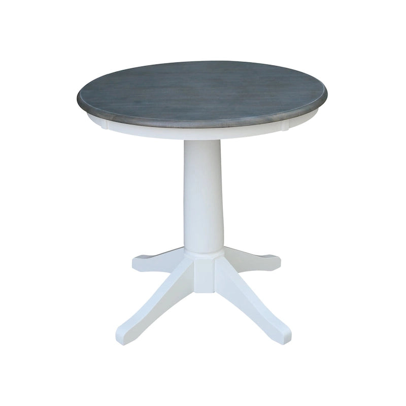 Ensemble table de salle à manger ronde à pied central avec 2 chaises
