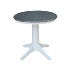 Ensemble table de salle à manger ronde à pied central avec 2 chaises