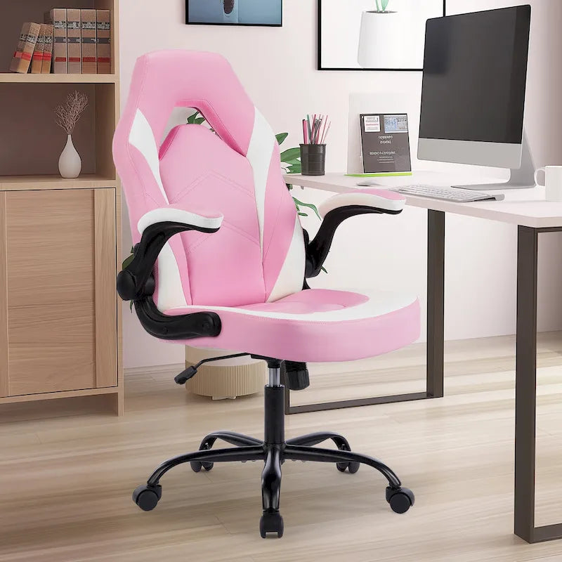 Chaise de jeu ergonomique avec support lombaire et accoudoirs relevables
