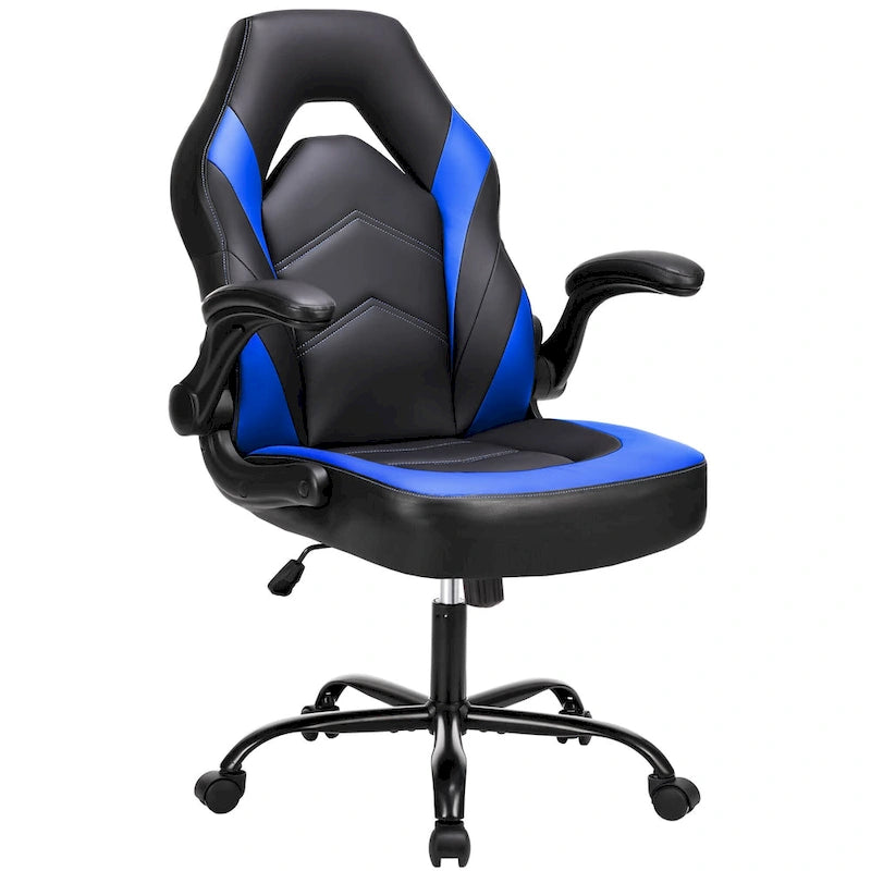 Chaise de jeu ergonomique avec support lombaire et accoudoirs relevables