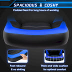 Chaise de jeu ergonomique avec support lombaire et accoudoirs relevables