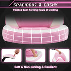 Chaise de jeu ergonomique avec support lombaire et accoudoirs relevables