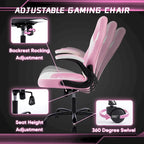 Chaise de jeu ergonomique avec support lombaire et accoudoirs relevables