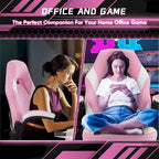 Chaise de jeu ergonomique avec support lombaire et accoudoirs relevables