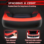 Chaise de jeu ergonomique avec support lombaire et accoudoirs relevables