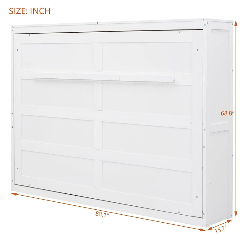 Lit escamotable mural avec armoire — Grand lit et très grand lit