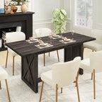 Table de salle à manger style ferme 180 cm pour 6 à 8 personnes