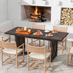 Table de salle à manger style ferme 180 cm pour 6 à 8 personnes