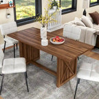 Table de salle à manger style ferme 180 cm pour 6 à 8 personnes